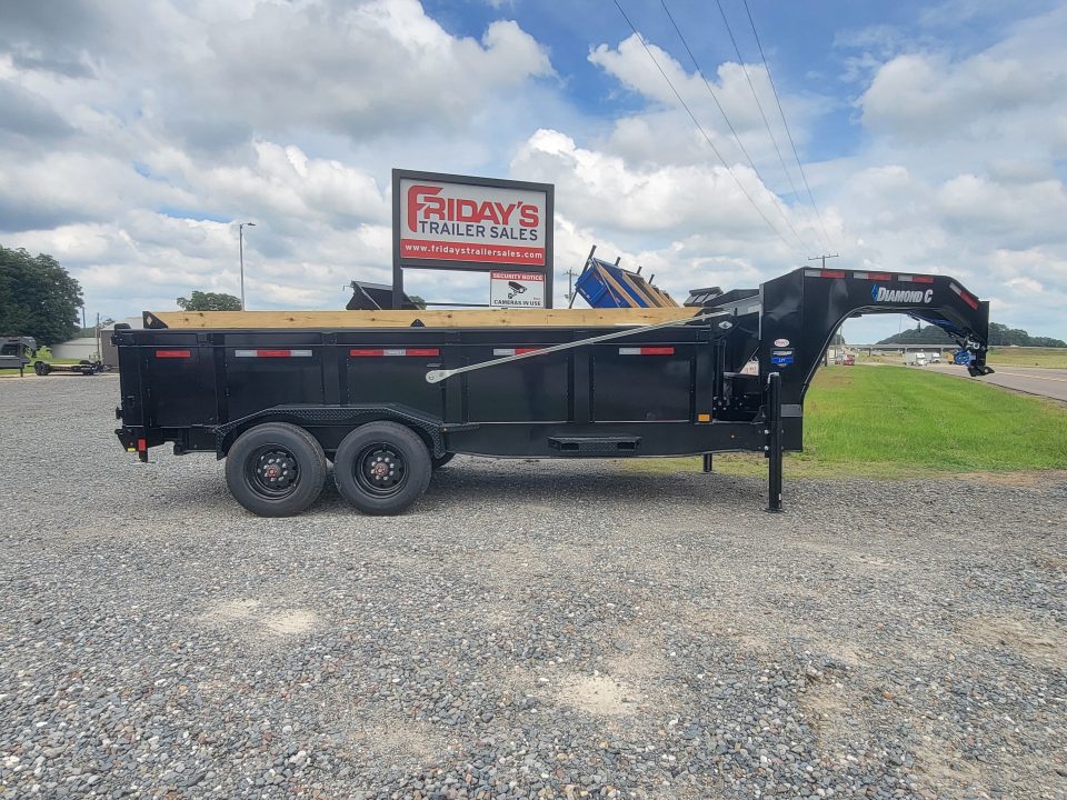 New 2026 Diamond C Trailers LPT210 16' LPT210 16' x 82" 10K Axle Gooseneck Dump Trailer