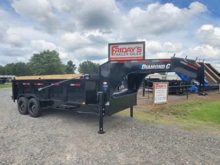 New 2026 Diamond C Trailers LPT210 16' LPT210 16' x 82  10K Axle Gooseneck Dump Trailer