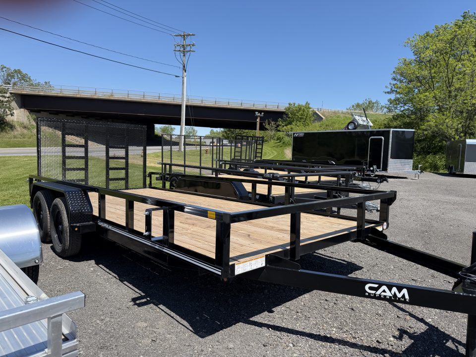 New 2026 Cam Superline 7X16 Tube Top Utility Trailer 7K