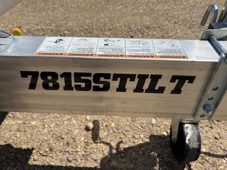 New 2027 Aluma 15' Tiltbed 7815S Aluminum Utility Trailer