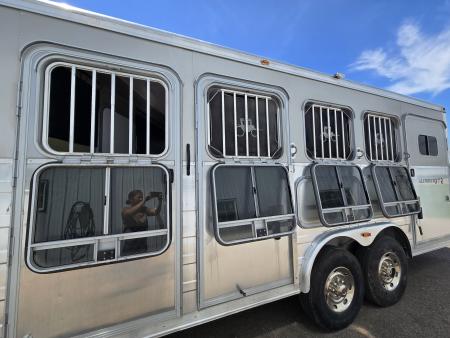 Used 2008 Logan Coach Aluminum XTR 3 Horse Trailer