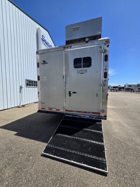 Used 2008 Logan Coach Aluminum XTR 3 Horse Trailer