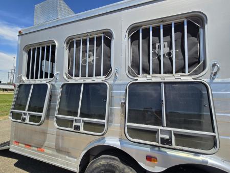 Used 2008 Logan Coach Aluminum XTR 3 Horse Trailer
