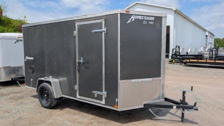 New 2026 Homesteader 6x12 Intrepid V-Nose Cargo Trailer w/ Barn Doors
