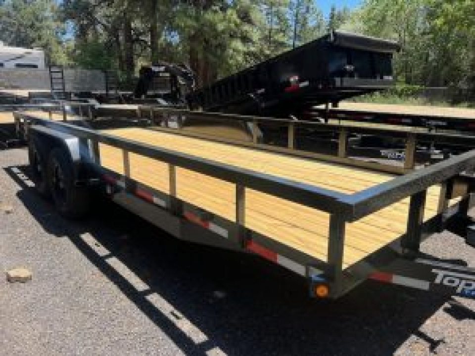 New 2026 Top Hat Trailers 83X16 HH 14K Equipment Trailer with ramps