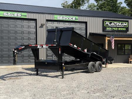 New 2026 Trail Maxx 83X16 14K GVWR GOOSENECK 3' SIDES Dump Trailer