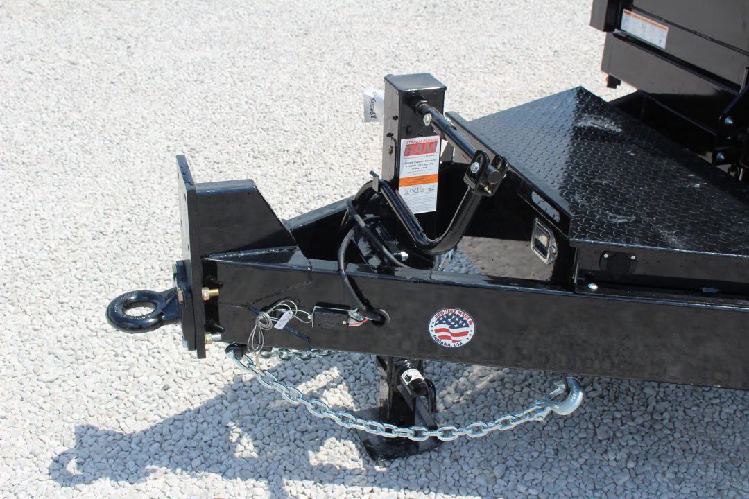 New 2026 Sure-Trac 7' x 16' HD Low Profile Telescopic Lift Hydraulic Dump Trailer - 16000# GVW