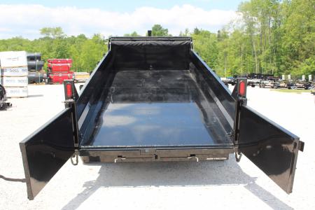 New 2026 Sure-Trac 7' x 16' HD Low Profile Telescopic Lift Hydraulic Dump Trailer - 16000# GVW