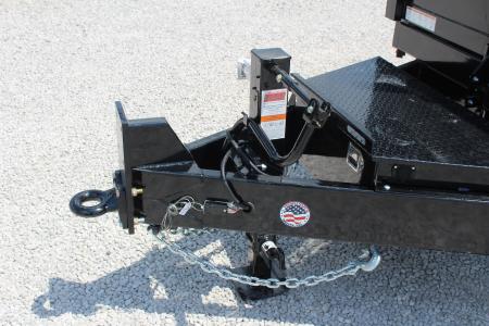 New 2026 Sure-Trac 7' x 16' HD Low Profile Telescopic Lift Hydraulic Dump Trailer - 16000# GVW