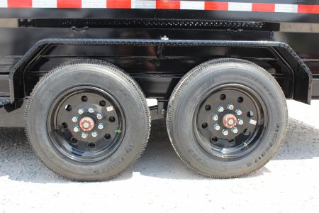 New 2026 Sure-Trac 7' x 16' HD Low Profile Telescopic Lift Hydraulic Dump Trailer - 16000# GVW