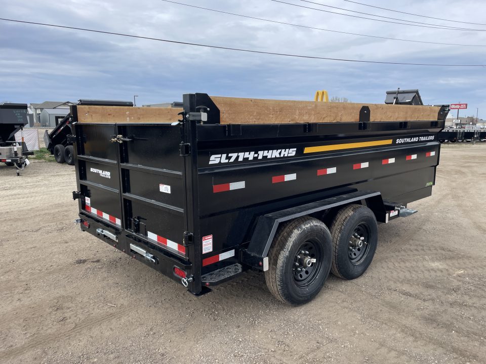 New 2026 Southland 7x14 14k High Side Dump Trailer