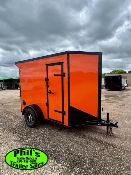 New 2026 5X8 Cargo / Enclosed Trailer ALUMINUM WHEELS & REAR WING