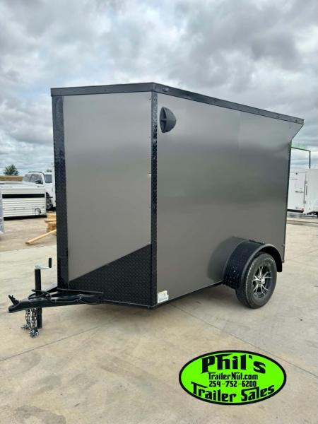 New 2026 5X8 Cargo / Enclosed Trailer ALUMINUM WHEELS & REAR WING
