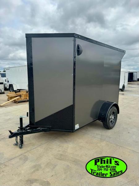New 2026 5X8 Cargo / Enclosed Trailer ALUMINUM WHEELS & REAR WING