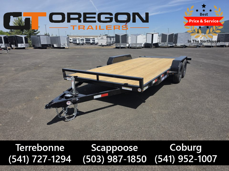 New 2026 Sure-Trac 7x18 Flatbed Car Hauler 7K GVWR