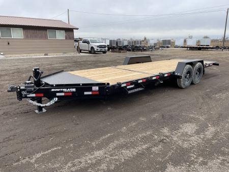 New 2026 Southland 7x22 16/6 16k Split Deck Tilt Equipment Trailer