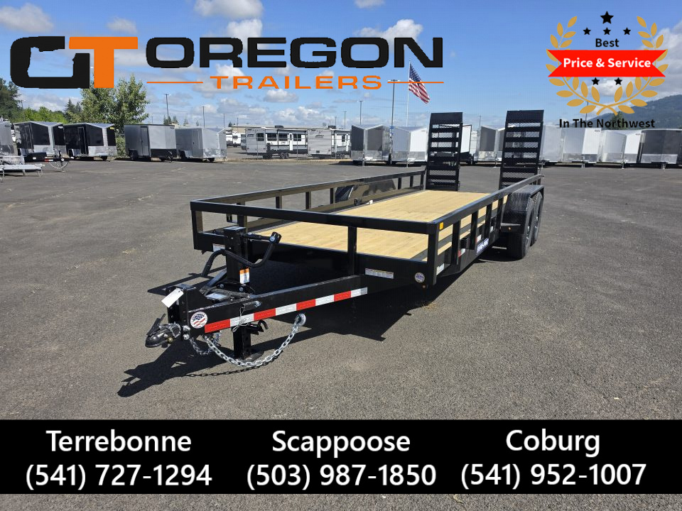 New 2026 Sure-Trac 7x20 Tube Top Equipment Utility Trailer 14K GVWR