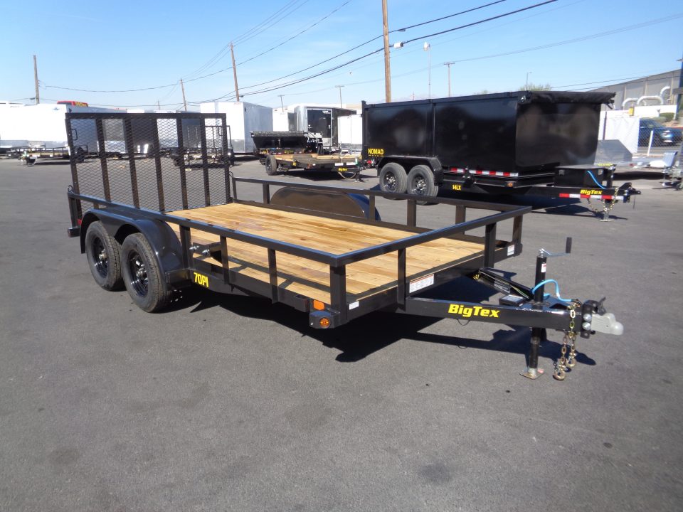 New 2027 Big Tex Trailers * 70PI-14 * 14Ft Tandem Axle Utility Trailer w/ Ramp Gate