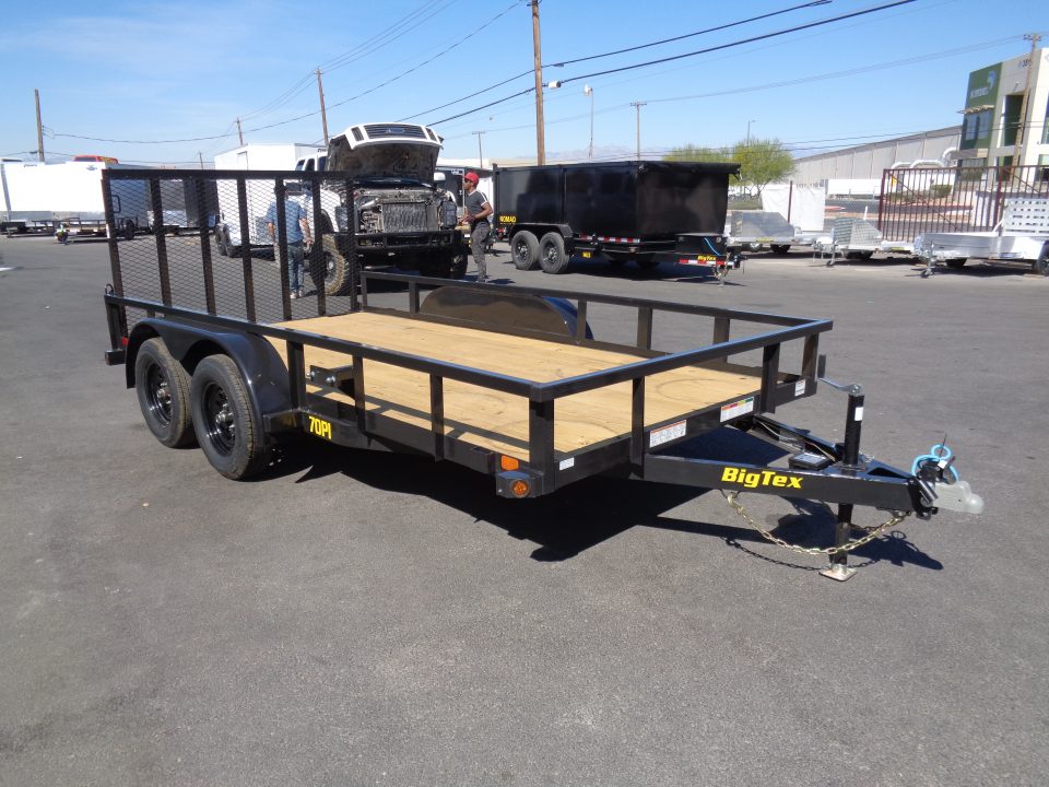 New 2027 Big Tex Trailers * 70PI-14 * 14Ft Tandem Axle Utility Trailer w/ Ramp Gate