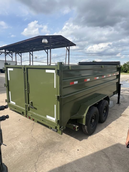 New 2026 Direct Trailer Supply 14'X4'X7' Telescopic Gooseneck 16k gvwr Dump Trailer