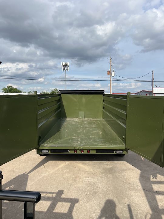 New 2026 Direct Trailer Supply 14'X4'X7' Telescopic Gooseneck 16k gvwr Dump Trailer