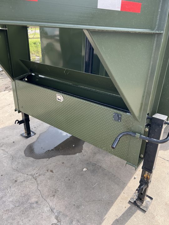 New 2026 Direct Trailer Supply 14'X4'X7' Telescopic Gooseneck 16k gvwr Dump Trailer