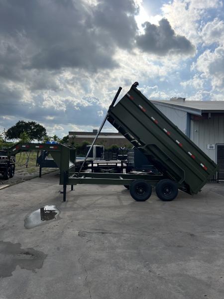 New 2026 Direct Trailer Supply 14'X4'X7' Telescopic Gooseneck 16k gvwr Dump Trailer