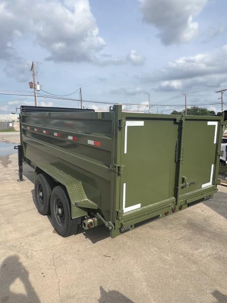 New 2026 Direct Trailer Supply 14'X4'X7' Telescopic Gooseneck 16k gvwr Dump Trailer