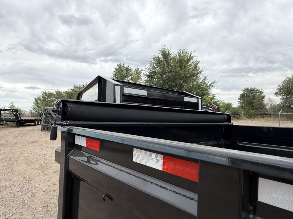 New 2026 Load Trail 8-14 Gooseneck Dump W/ Hydraulic Jacks and 7 Gauge Floor 7K Axles