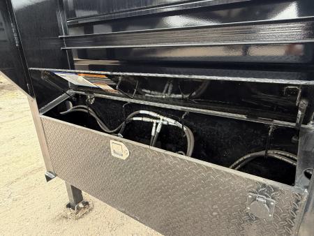 New 2026 Load Trail 8-14 Gooseneck Dump W/ Hydraulic Jacks and 7 Gauge Floor 7K Axles