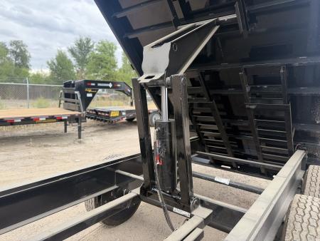 New 2026 Load Trail 8-14 Gooseneck Dump W/ Hydraulic Jacks and 7 Gauge Floor 7K Axles