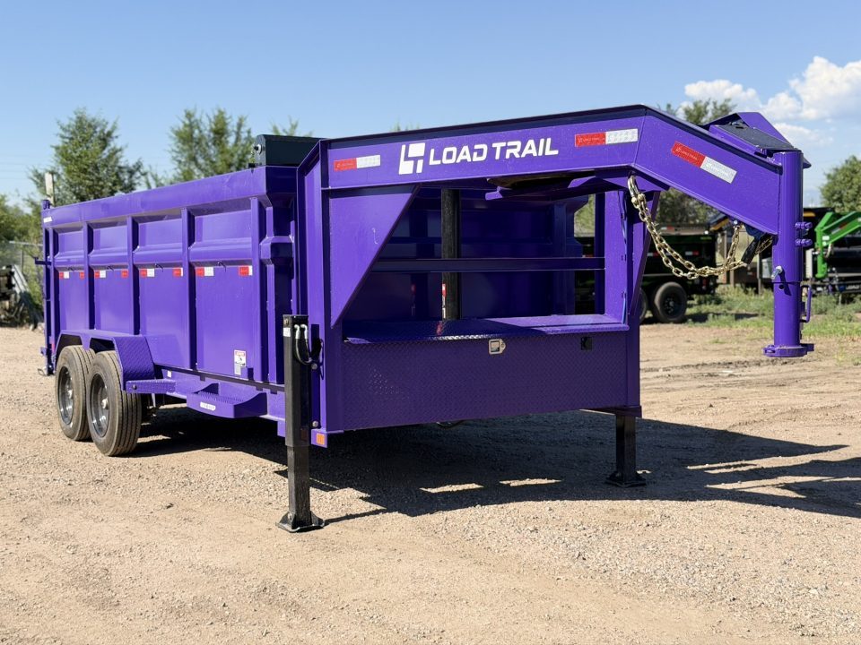 New 2026 Load Trail 7-16-4H Telescopic Gooseneck Dump W/ 16 PLY Tire upgrade 8K Axles