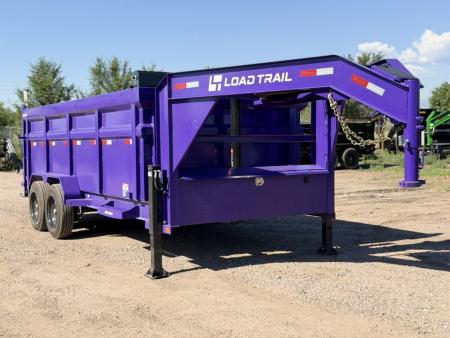 New 2026 Load Trail 7-16-4H Telescopic Gooseneck Dump W/ 16 PLY Tire upgrade 8K Axles