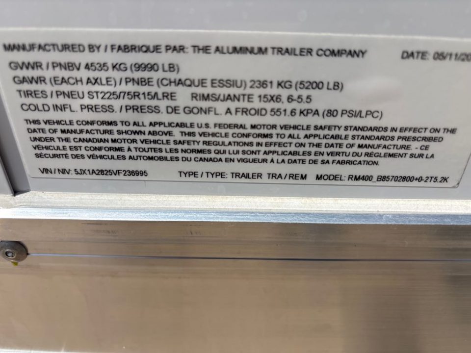 New 2027 ATC RM400_B85702800+0-2T Car / Racing Trailer