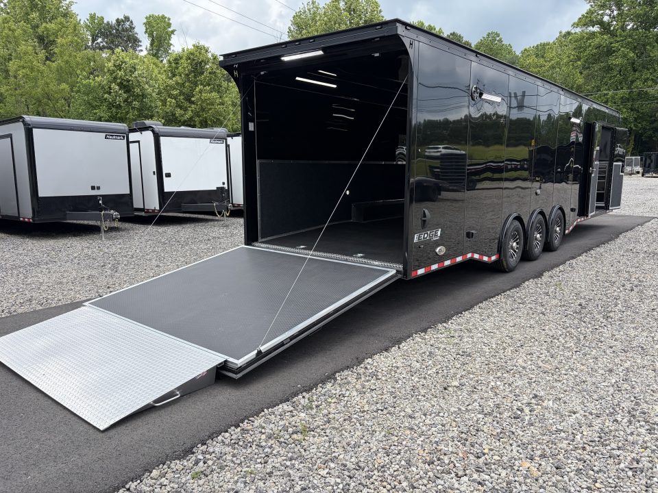 New 2026 Haulmark EDGE 34 Race Trailer With Turbo Package, Polycor, Insulated, Black Trim Package