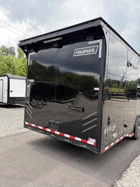 New 2026 Haulmark EDGE 34 Race Trailer With Turbo Package, Polycor, Insulated, Black Trim Package