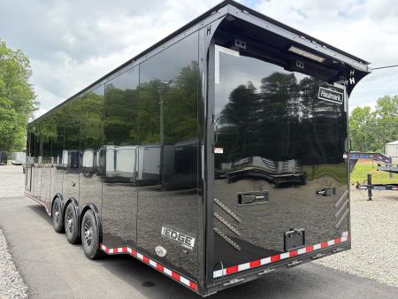 New 2026 Haulmark EDGE 34 Race Trailer With Turbo Package, Polycor, Insulated, Black Trim Package