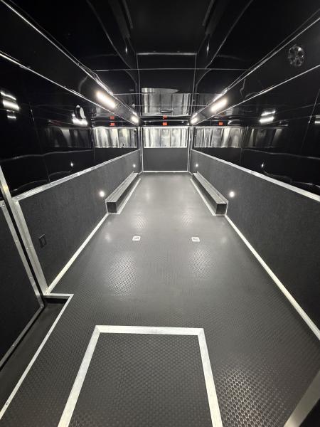 New 2026 Haulmark EDGE 34 Race Trailer With Turbo Package, Polycor, Insulated, Black Trim Package