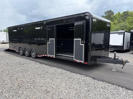 New 2026 Haulmark EDGE 34 Race Trailer With Turbo Package, Polycor, Insulated, Black Trim Package