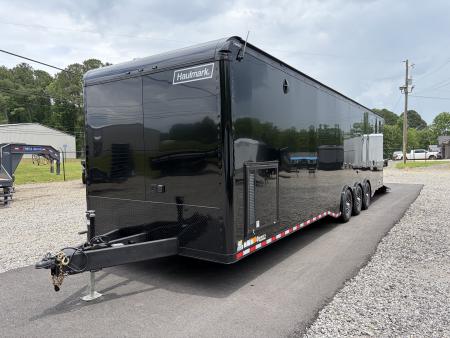 New 2026 Haulmark EDGE 34 Race Trailer With Turbo Package, Polycor, Insulated, Black Trim Package