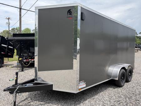 New 2026 Spartan 7X16 Enclosed Trailer, 10K GVWR, Pro Series, PolyCor, StableDeck, 7' Interior