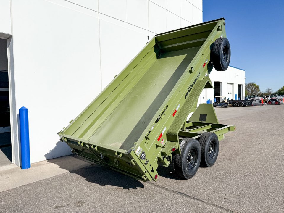 New DTB 83X14 14.9K DUMP TRAILER - SNIPER SERIES - MILITARY GREEN