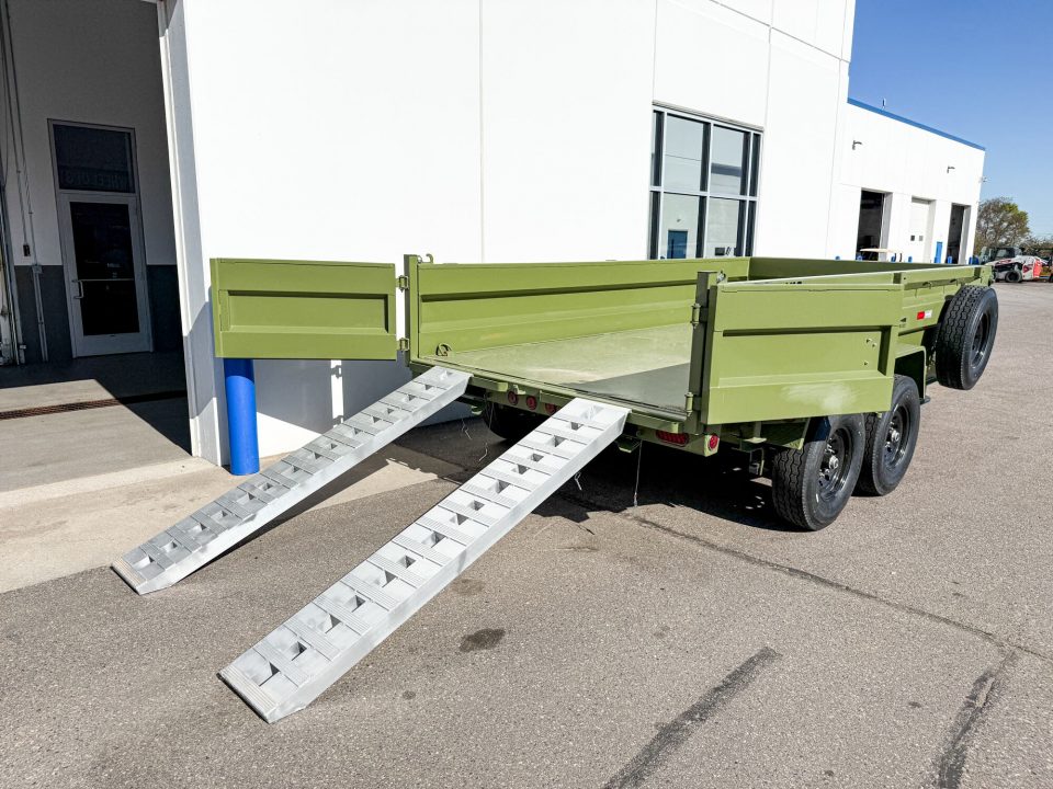 New DTB 83X14 14.9K DUMP TRAILER - SNIPER SERIES - MILITARY GREEN