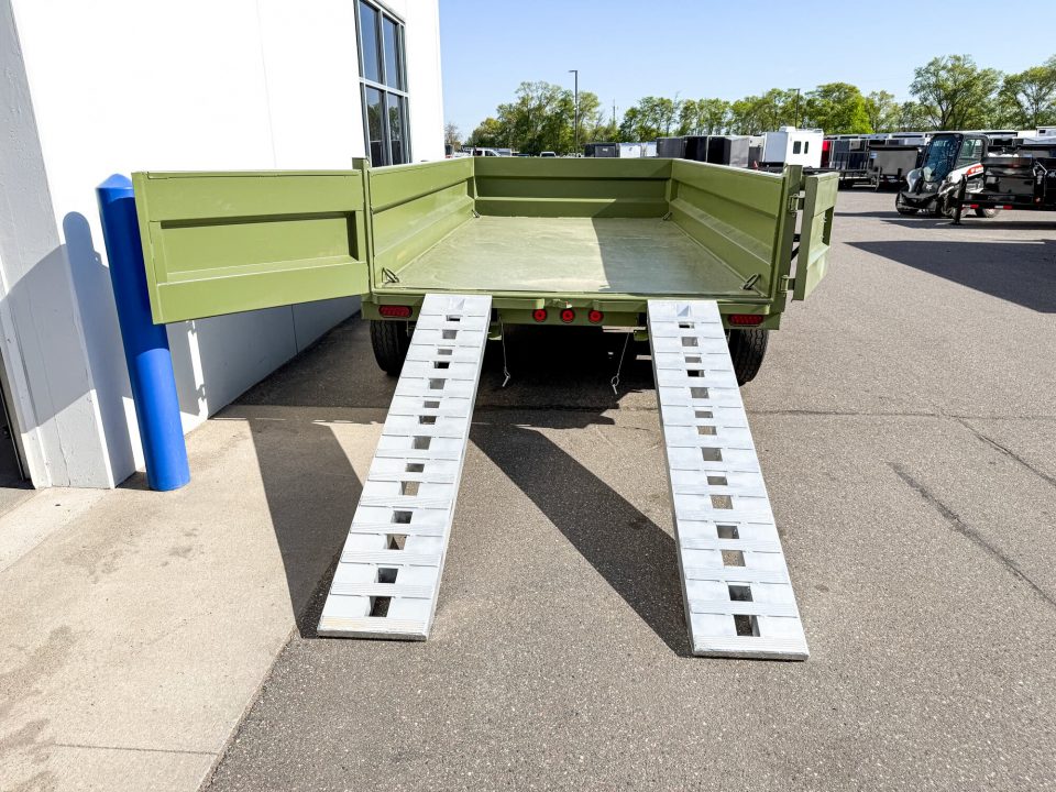 New DTB 83X14 14.9K DUMP TRAILER - SNIPER SERIES - MILITARY GREEN