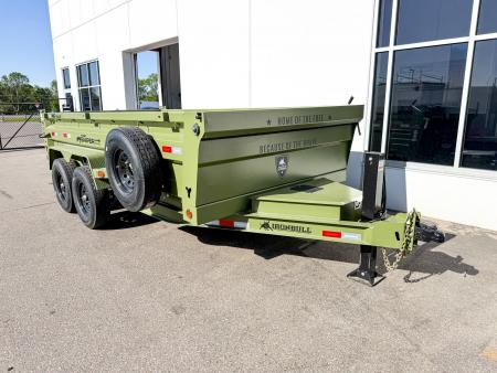 New DTB 83X14 14.9K DUMP TRAILER - SNIPER SERIES - MILITARY GREEN