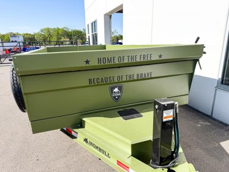 New DTB 83X14 14.9K DUMP TRAILER - SNIPER SERIES - MILITARY GREEN
