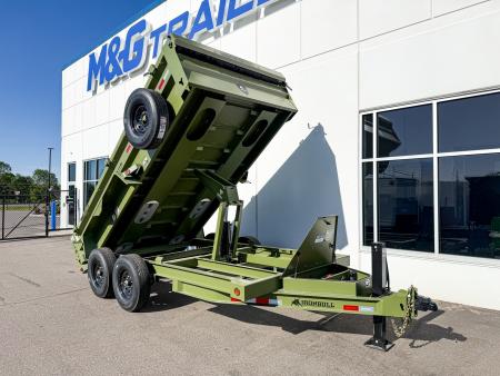 New DTB 83X14 14.9K DUMP TRAILER - SNIPER SERIES - MILITARY GREEN