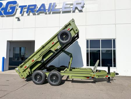 New DTB 83X14 14.9K DUMP TRAILER - SNIPER SERIES - MILITARY GREEN