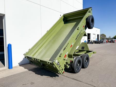 New DTB 83X14 14.9K DUMP TRAILER - SNIPER SERIES - MILITARY GREEN
