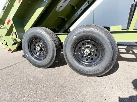New DTB 83X14 14.9K DUMP TRAILER - SNIPER SERIES - MILITARY GREEN